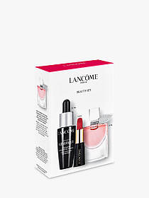 Подарунковий жіночий набір косметики Lancome Beauty Set Gift з парфумами La vie est belle і червоною помадою