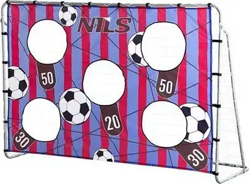 Футбольные ворота Nils Nt7788 2W1 Bramka Z Siatką I Panelem Do Celowania 215X150Cm