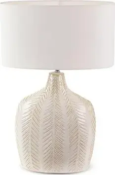 Нічник Lampa Eurofirany Lampa Dekoracyjna Liza (01) 38X18X58 Cm Kremowy