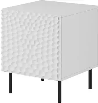 Шафа Cama Meble Szafka Nocna Hole 2Szt. 44X40,5Xh53,5 Biały Mat