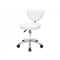 Стілець для майстра зі спинкою на колесах мод. 850 кожзам