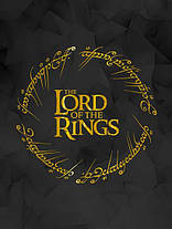 Плед «Володар перснів. Золотий логотип. The Lord of the rings. Gold Logo», фото 3