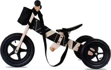 Триколісний велосипед Sun Baby drewniany Twist Plus Black