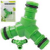 Трійниковий з'єднувач для садового шланга 1/2 дюйма