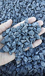 Галька сіра графітова базальтова для ландшафтного дизайну та декору клумб (ціна за 1 кг від 1 тони), фото 6