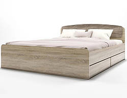 Ліжко двоспальне Асторія з 2-ма ящиками сонома + трюфель Еверест (165х203х79 см)