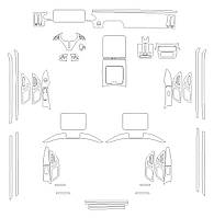 Комплект викройок для салону MERCEDES-BENZ S-CLASS 4 SEATS 2024