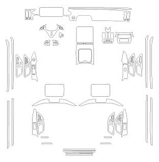 Комплект викройок для салону MERCEDES-BENZ S-CLASS 4 SEATS 2024