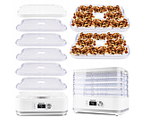 Дегідратор побутовий для сушіння овочів, сушіння для фруктів та ягід 450 Вт Maltec Сушарка для грибів, фото 5