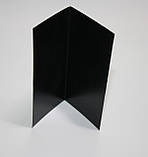 Крейдовий цінник 5х7 см V-подібний будиночком двосторонній для написів крейдою та маркером грифельний чорний, фото 6