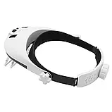 Лупа бінокулярна MG81001NC з LED-підсвіткою, 1X 1.5X 2X 2.5X 3.5X (3.7V акум), фото 3
