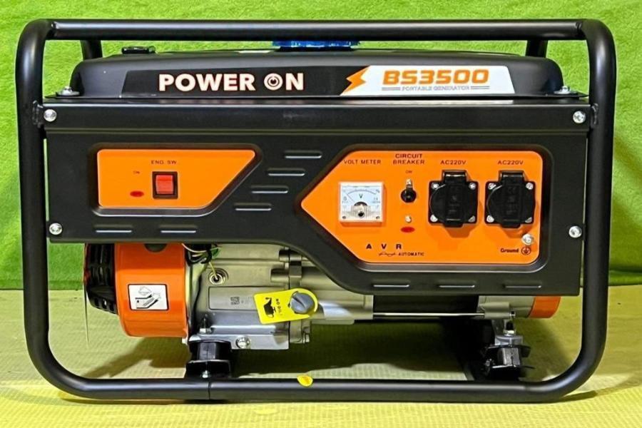 Генератор бензиновий Power On BS3500 3кВт (об'єм бака 15л), фото 1