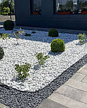 Галька сіра графітова базальтова для ландшафтного дизайну та декору клумб (ціна за 1 кг від 1 тони), фото 7
