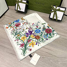 Хустка Gucci шовкова з ручною підшивкою