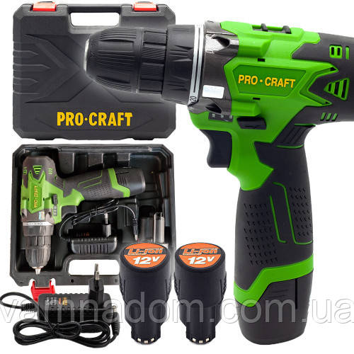 Шурупокрут акумуляторний ProCraft Industrial PA12Li