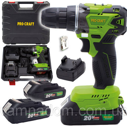Шурупокрут акумуляторний ProСraft PA20BL UNIVERSAL (безщітковий)