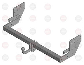 Фаркоп Mitsubishi L200 (2006-2015)(хромований бампер)(Фаркоп Мітсубісі Л-200)VasTol