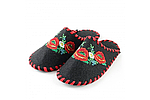 Тапочки для лазні "Квіти", повстяні плетені разм 38