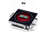 Настільна електроплита на 1 конфорку побутова 2000 Вт Heinrich's Електричні плити кухонні, фото 5