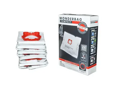 Набір мішків для пилососа Rowenta (5 шт) Wonderbag Compact (WB305120 WB305140) Універсальний, фото 1