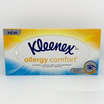 Серветки косметичні 3-шарові білі, 20х20 см Kleeneх Allergy Comfort (56 шт./уп.)