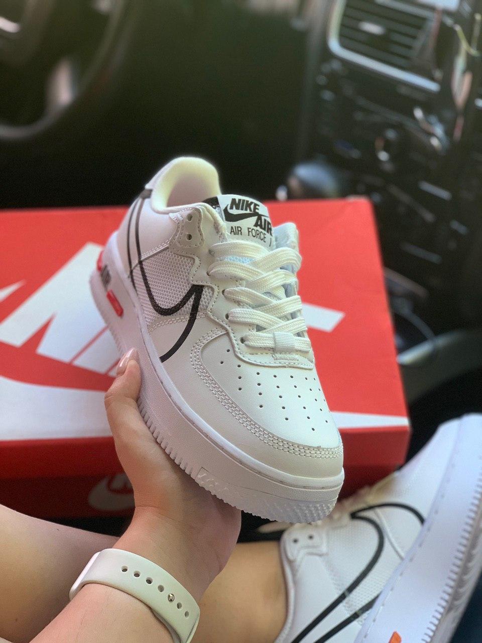 Кроссовки Air Force 1 Low, кожа, белый Найк Еір Форс 1 Лов шкіряні білі ...