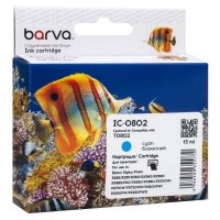 Картридж Barva Epson T0802 (C13T08024010\/C13T08024011) 935 ст, cyan (IC-0802)
