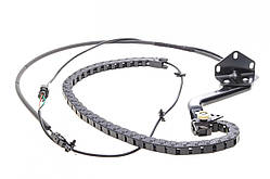 Роликовий механізм зсувної дверки нижній правий MB Sprinter 209-519, VW Crafter 30-50 2006- (з проводами)