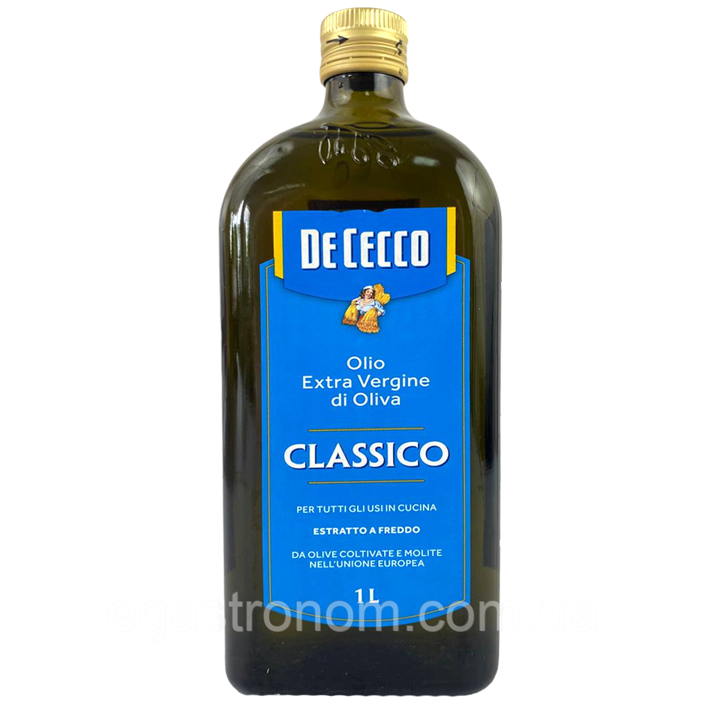 Олія оливкова класична Де Чекко De Cecco Classico 1L 12шт/ящ (Код: 00-00000610)