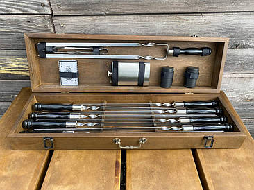 Подарунковий Набір шампурів Козак ручної роботи