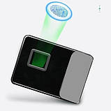 Блокнот з відбитком пальця бездротовою зарядкою та USB флешкою Lockbook Сіро-чорний, фото 3