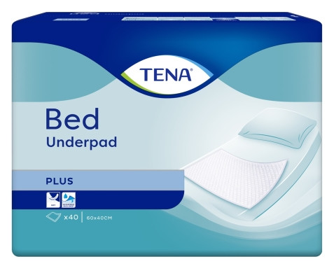 Пелюшка гігієнічна поглинаюча 90х60 см, TENA Bed Plus (40 шт./уп.)