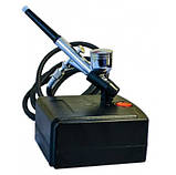 Аерограф електричний для нанесення рідкого матеріалу аерограф для авто з компресором, фото 3