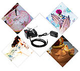 Аерограф електричний для нанесення рідкого матеріалу аерограф для авто з компресором, фото 4