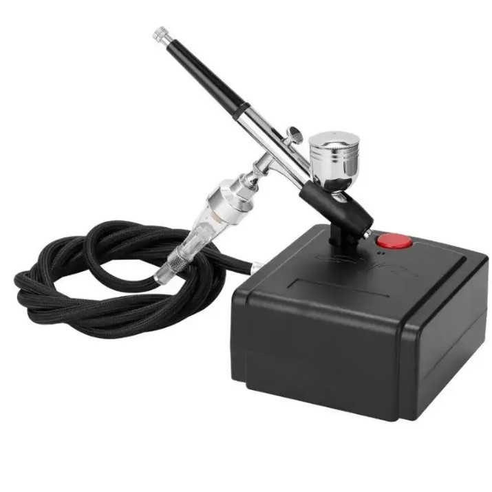 Аерограф електричний для нанесення рідкого матеріалу аерограф для авто з компресором, фото 1