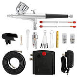 Аерограф з компресором для моделей аерограф для тканини аерографи та мінікомпресори, фото 5