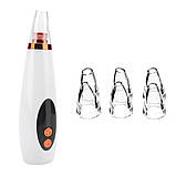 Вакуумний апарат для чищення обличчя Multi Functional Cleaning прилад для видалення чорних цяток з 6 насадками, фото 3