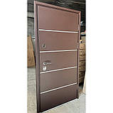 Вхідні двері Стріт Брауні метал/Мдф комфорт 3 контури вулиця, фото 2