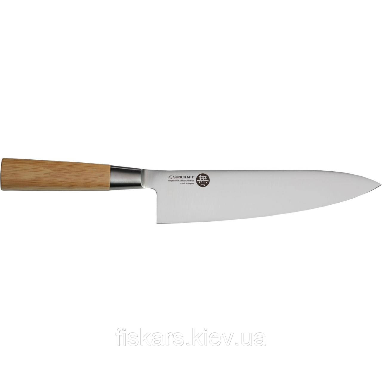 Кухонний ніж Шеф 200 мм Suncraft MU Bamboo (MU-04)