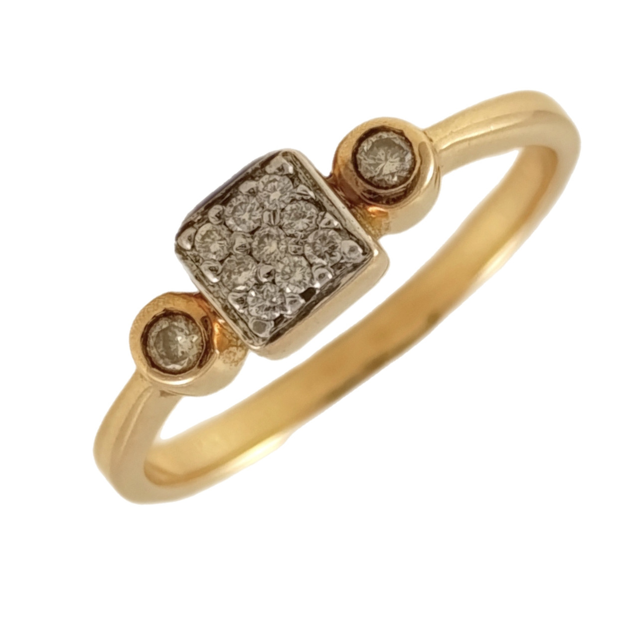 Каблучка із золота з діамантами  713544, фото 1
