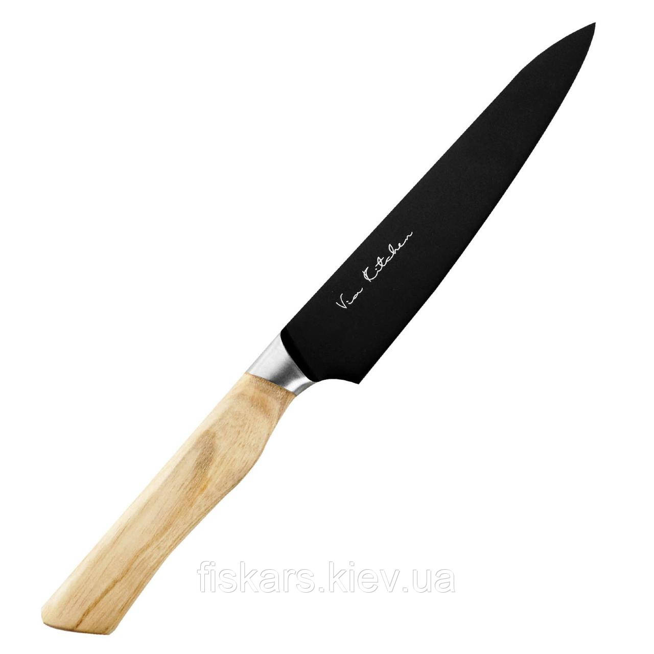 Японський універсальний ніж 135 мм Satake Black Ash (807-623)