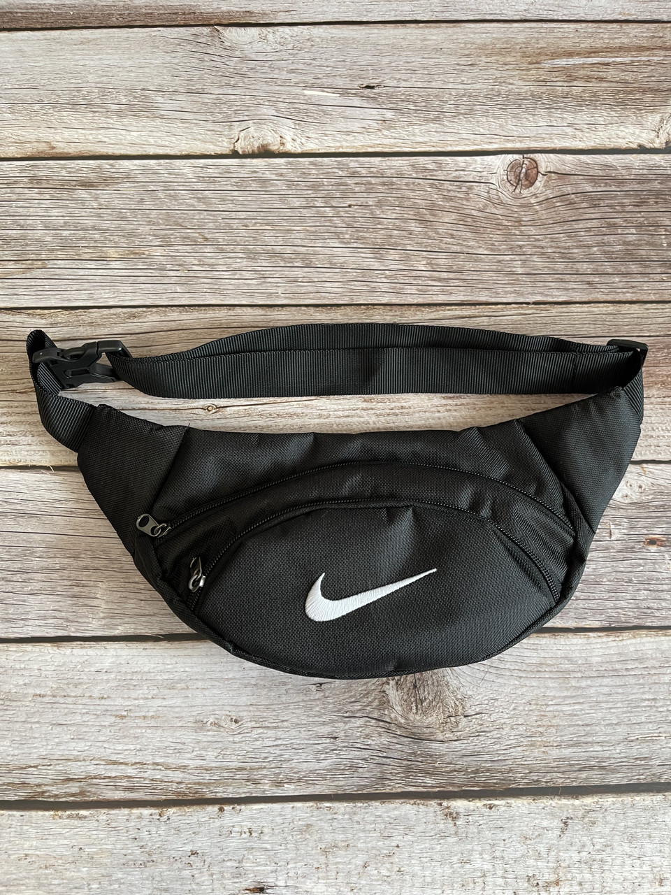 Чорна сумка бананка найк Nike