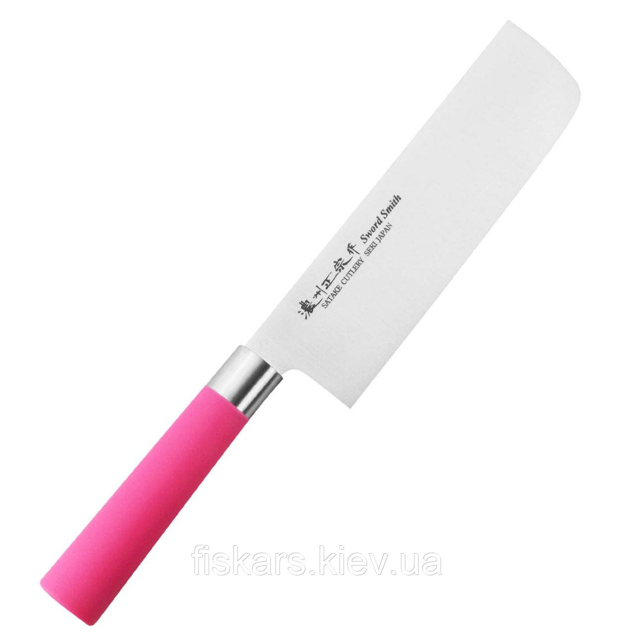 Кухонний ніж Накірі 170 мм Satake Macaron Pink (807-272)