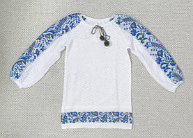 В'язана вишиванка для дівчинки 0747