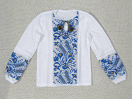 В'язана вишиванка для дівчинки 0748