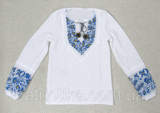 В'язана вишиванка для дівчинки 0749, фото 1