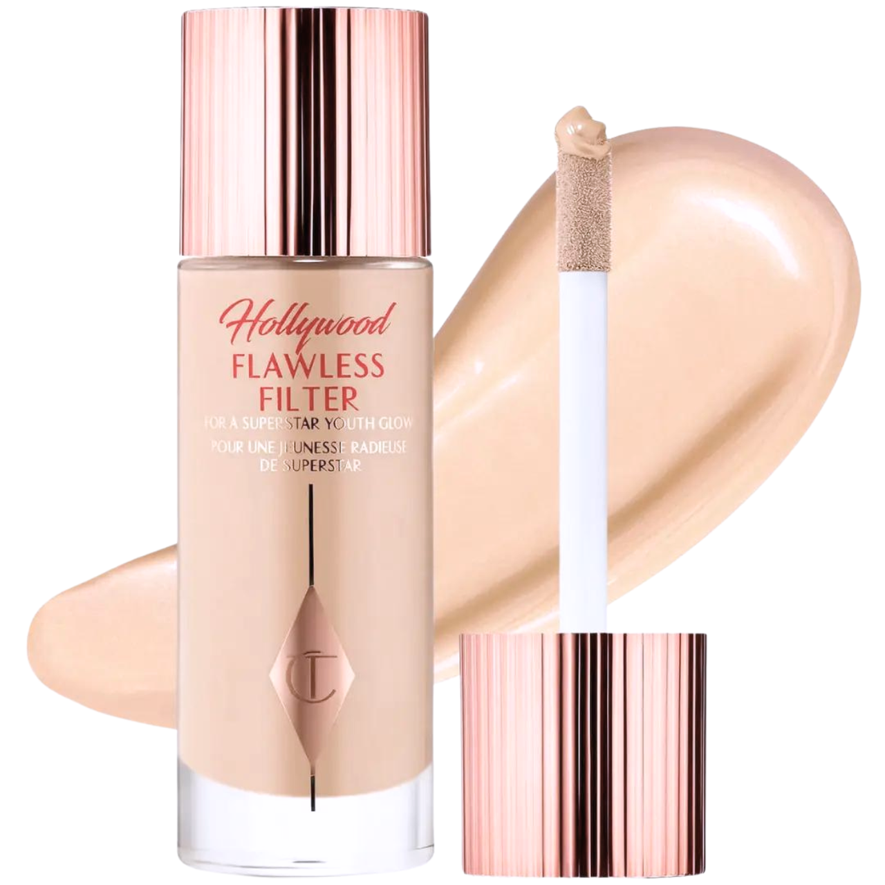 Тональна основа 3 в 1 з ефектом сяйва шкіри Charlotte Tilbury Hollywood Flawless Filter 2 Fair 30 мл