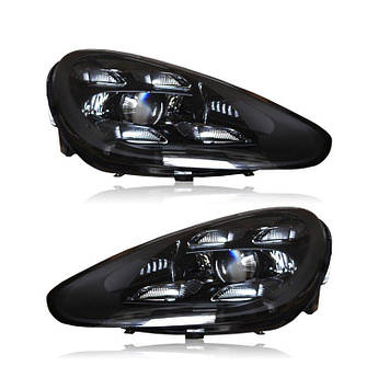 Фари оптика передня Porsche Cayenne 958 Порше Каєн рестайлінг стиль 2018