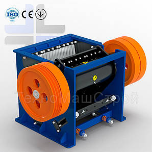 Щокова дробарка для каменю та цегли Bizon-450 (Робоча частина)