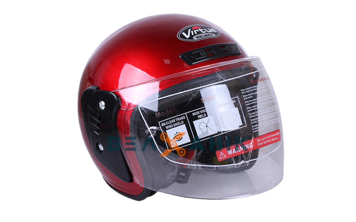Шолом (напівлицевик) VIRTUE MD-В201 червоний [L], фото 1